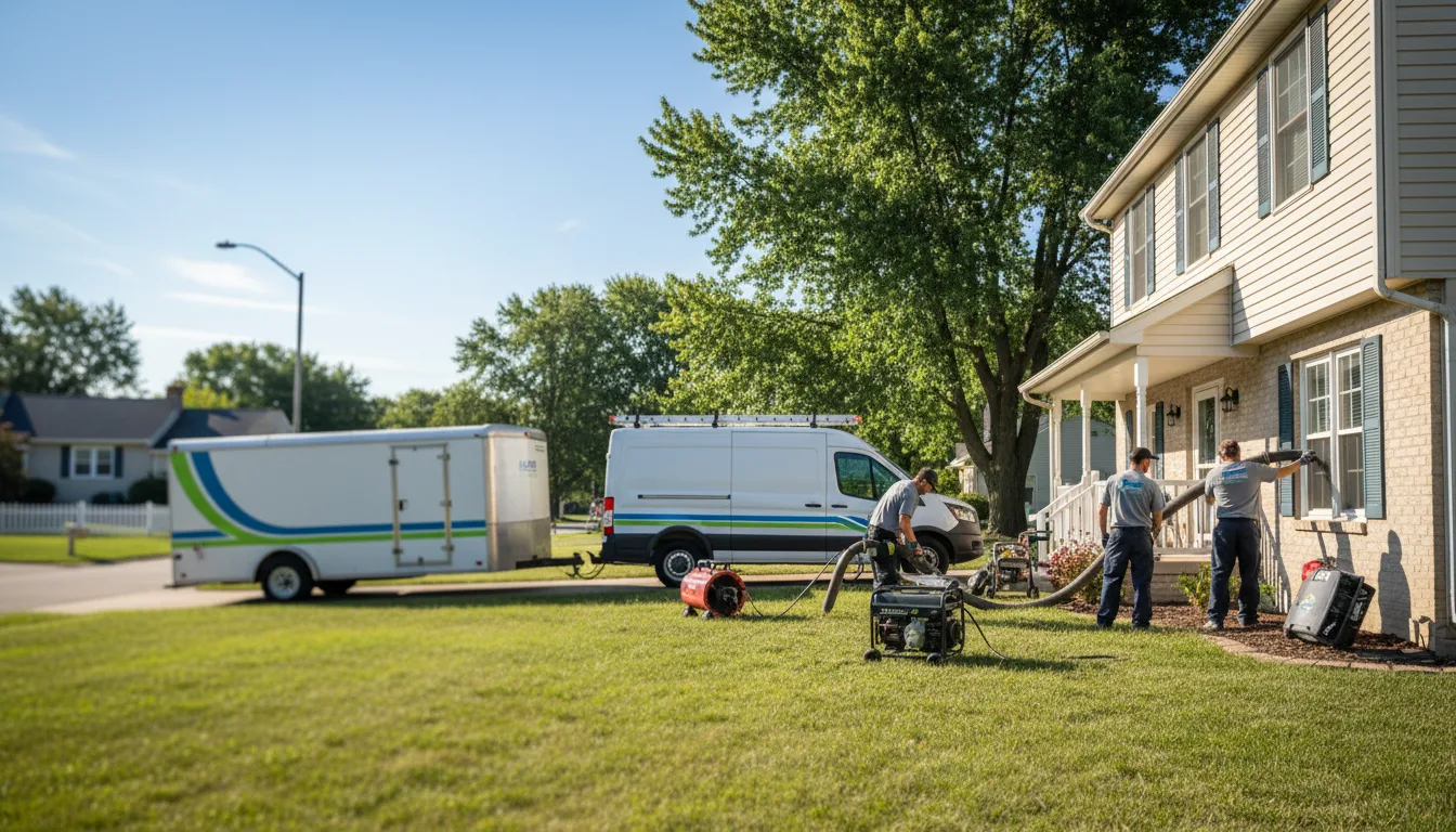 Flooded Basement Restoration And Cleanup With Repair in Hartville, OH near me